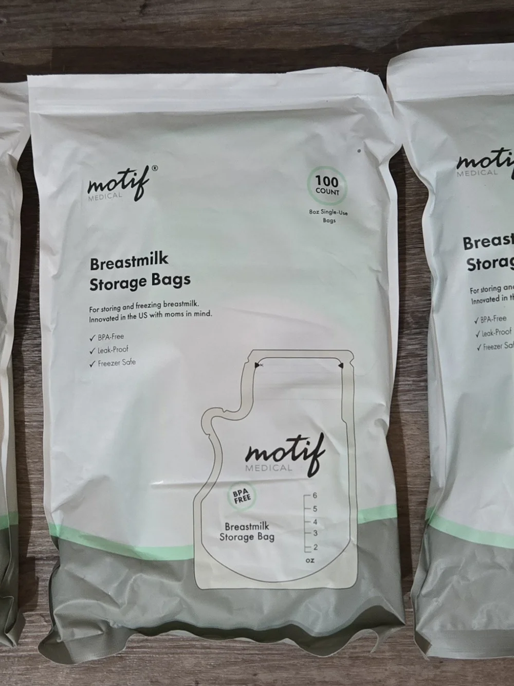 3 Packs Motif Medical Breastmilk Storage Bags – 300 Total – NEW Sealed